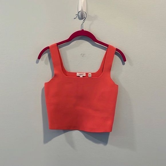 A.L.C. Victoria lychee cropped tank top S - Picture 2 of 4